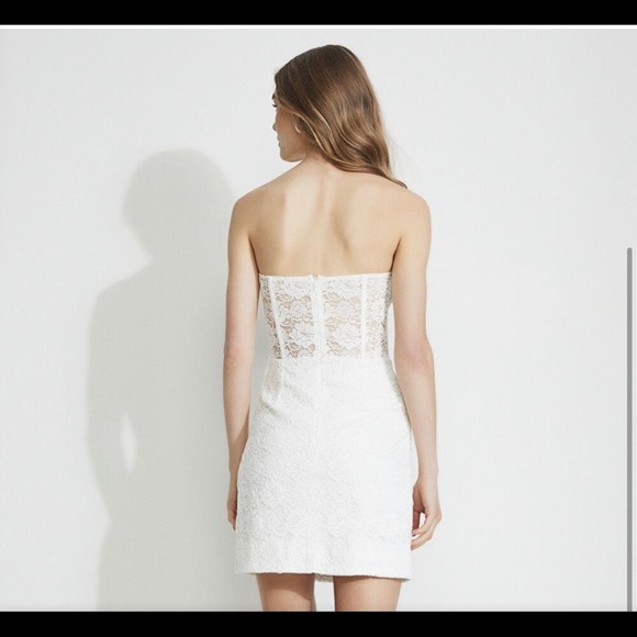 Bardot white corset style dress - Picture 2 of 3